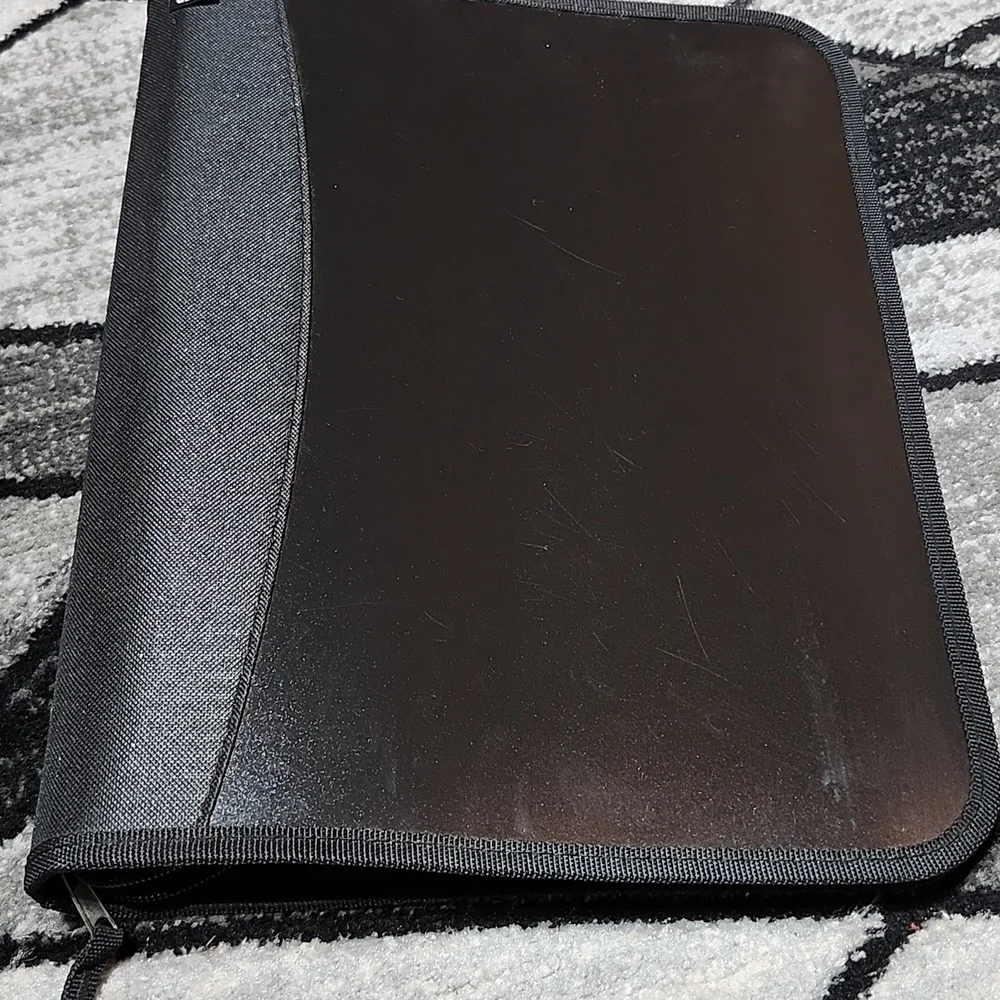 VINTAGE MEAD FIVE STAR BLACK TRAPPER KEEPER & ACCESSORIES & PEN GEAR BINDER PRF